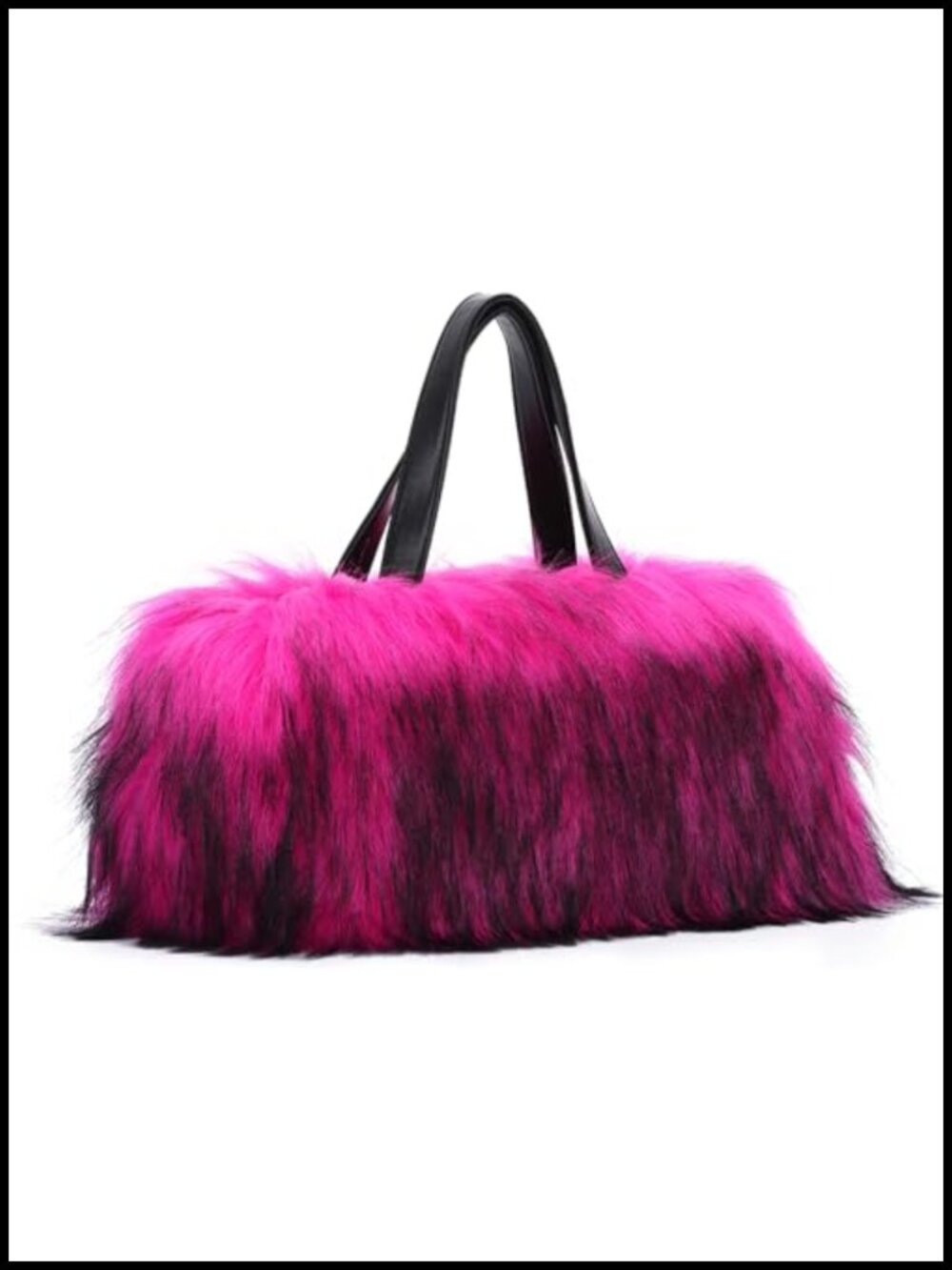 Faux Fur Tote Handbag Shoulder Crossbody Fluffy Hobo Satchel